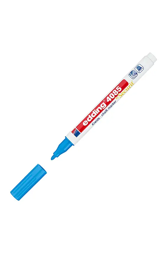 Edding 4085 Likit Tebeşir Kalemi Açık Mavi 1-2 mm - 1