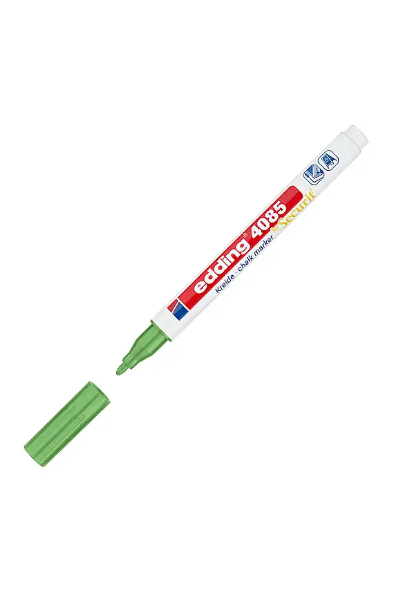 Edding 4085 Likit Tebeşir Kalemi Fosforulu Metalik Yeşil 1-2 mm - 1