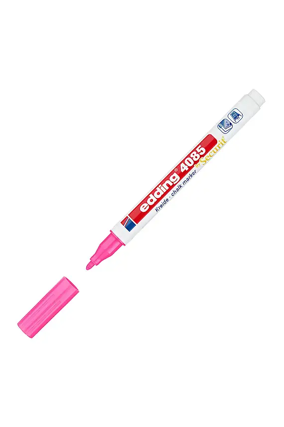 Edding 4085 Likit Tebeşir Kalemi Fosforulu Pembe 1-2 mm - 1