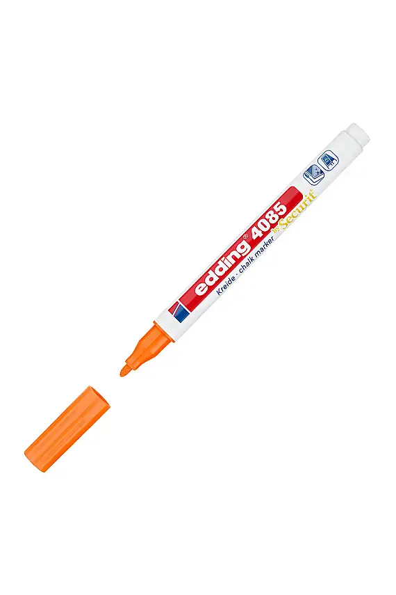 Edding 4085 Likit Tebeşir Kalemi Fosforulu Turuncu Yeşil 1-2 mm - 1
