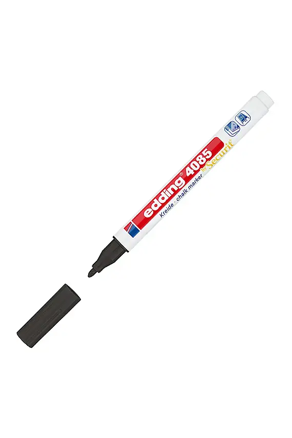 Edding 4085 Likit Tebeşir Kalemi Siyah 1-2 mm - 1