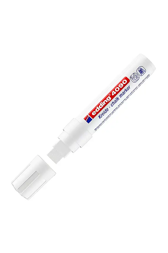 Edding 4090 Likit Tebeşir Kalemi Beyaz 4-15 mm - 1