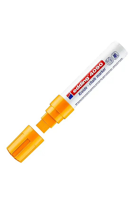 Edding 4090 Likit Tebeşir Kalemi Fosforlu Turuncu 4-15 mm - 1