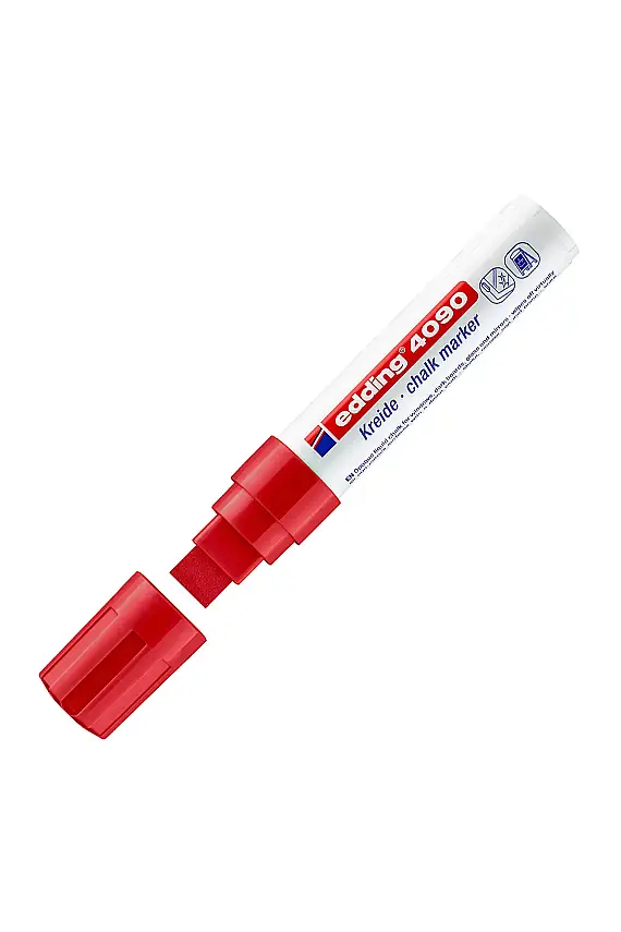 Edding 4090 Likit Tebeşir Kalemi Kırmızı 4-15 mm - 1