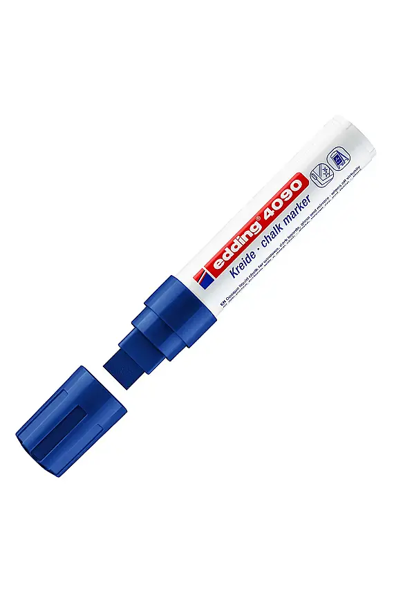 Edding 4090 Likit Tebeşir Kalemi Mavi 4-15 mm - 1