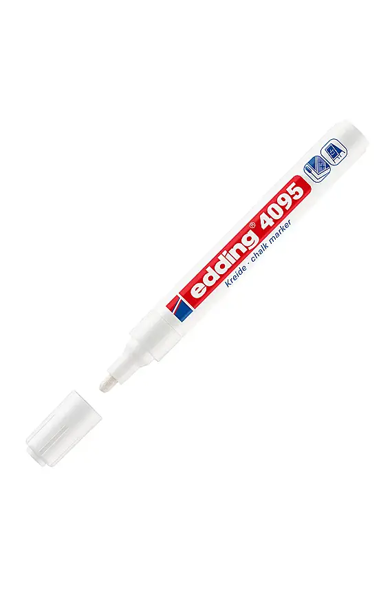 Edding 4095 Likit Tebeşir Kalemi Beyaz 2-3 mm - 1