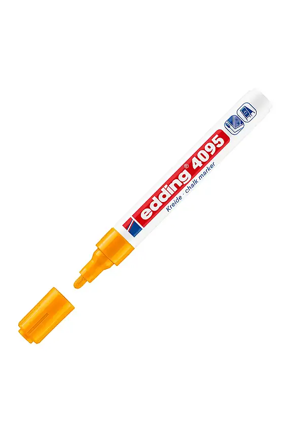 Edding 4095 Likit Tebeşir Kalemi Fosforlu Turuncu 2-3 mm - 1