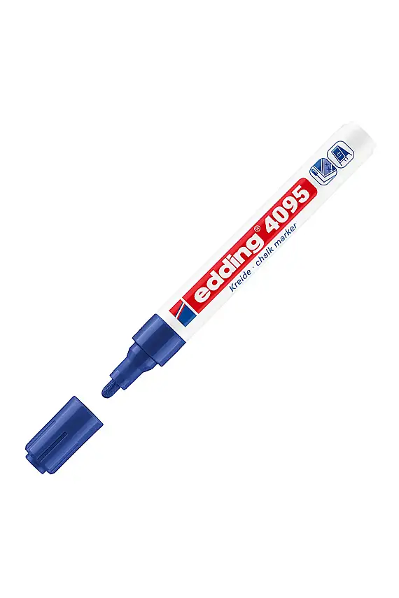 Edding 4095 Likit Tebeşir Kalemi Mavi 2-3 mm - 1