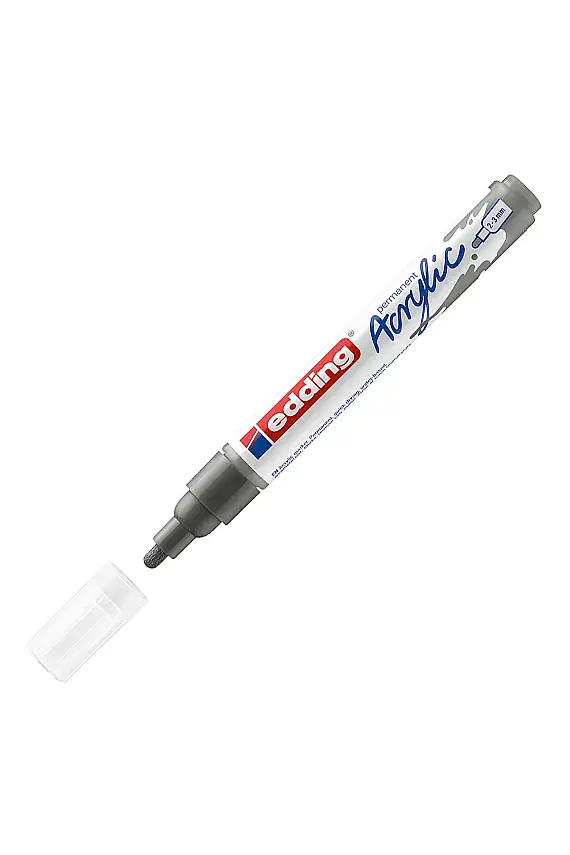 Edding 5100 Orta Uçlu Akrilik Markör Antrasit - 1