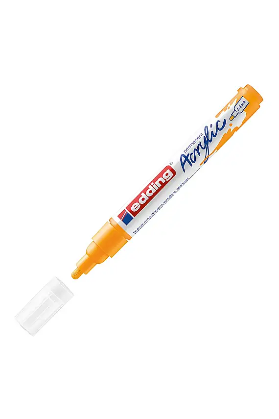 Edding 5100 Orta Uçlu Akrilik Markör Güneş Sarısı - 1