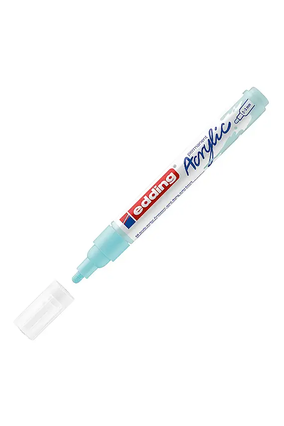 Edding 5100 Orta Uçlu Akrilik Markör Pastel Mavi - 1
