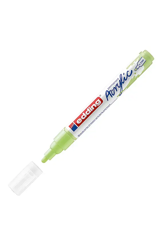 Edding 5100 Orta Uçlu Akrilik Markör Pastel Yeşil - 1