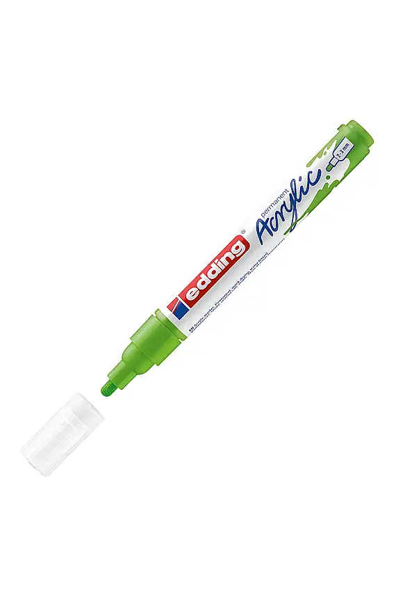 Edding 5100 Orta Uçlu Akrilik Markör Sarı Yeşil - 1