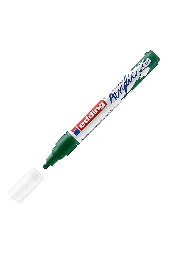 Edding 5100 Orta Uçlu Akrilik Markör Yosun Yeşili - 1