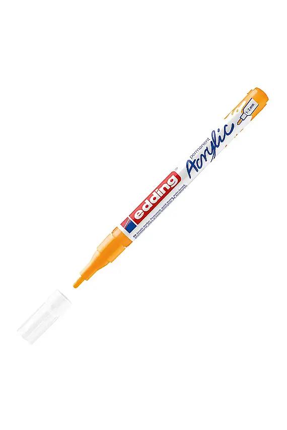 Edding 5300 İnce Uçlu Akrilik Markör Güneş Sarısı - 1