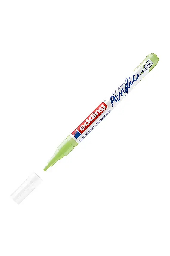 Edding 5300 İnce Uçlu Akrilik Markör Pastel Yeşili - 1