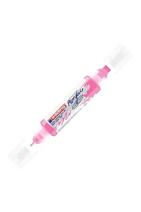 Edding 5400 3D Double Akrilik Liner Fosforlu Pembe - 1