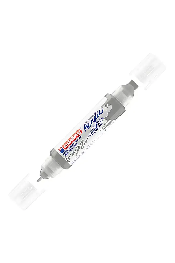 Edding 5400 3D Double Akrilik Liner Gümüş - 1