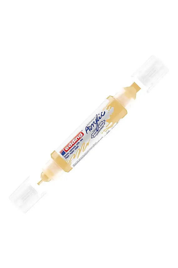 Edding 5400 3D Double Akrilik Liner Pastel Sarı - 1