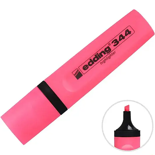 Edding Pembe Fosforlu Kalem 344 - 3