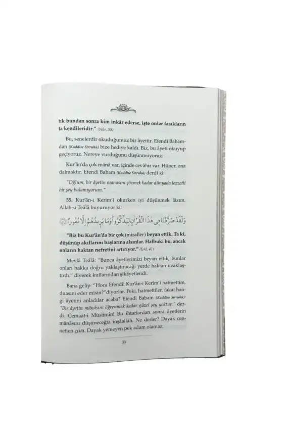 Efendi Babam Ali Haydar Efendi Buyururduki - Deri Cilt - 3