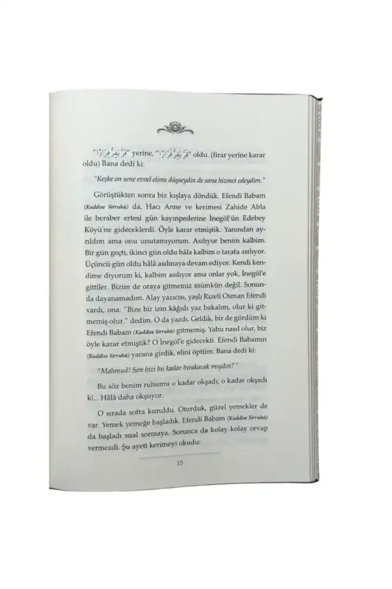 Efendi Babam Ali Haydar Efendi Buyururduki - Deri Cilt - 4