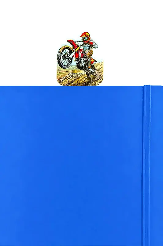Enduro Motorcu Kitap Ayracı - 1