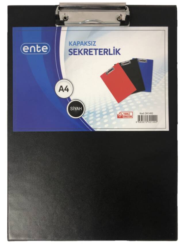 Ente A4 Sekreterlik Kapaklı Siyah - 1