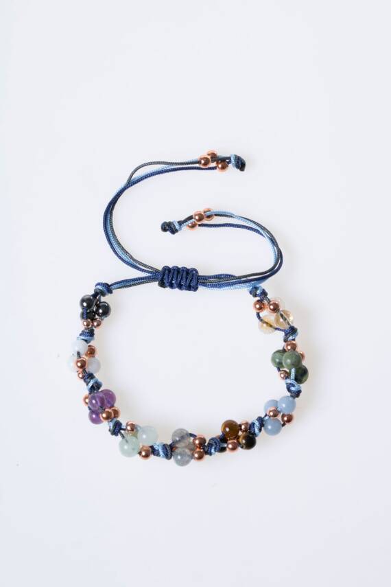 Erkek Bilekliği Kahverengi Deri Örgü Gümüş Bileklik - 4