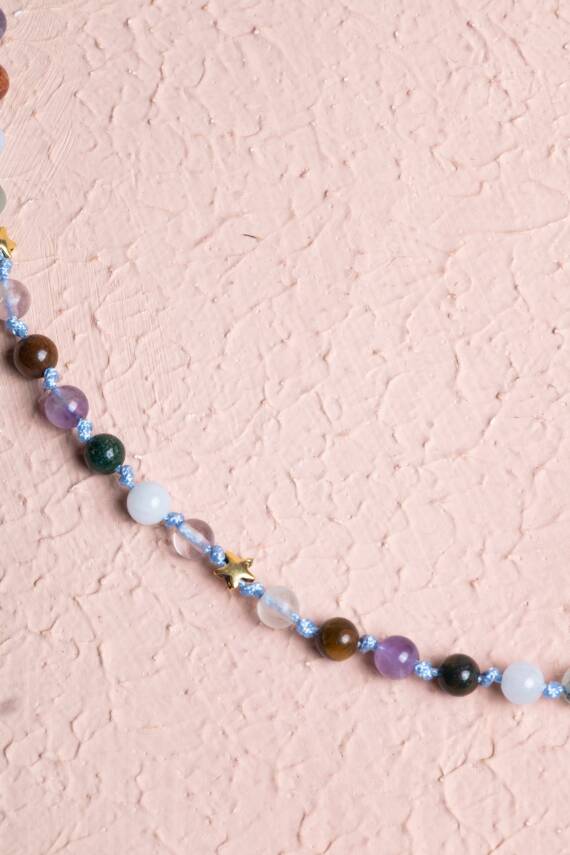 Erkek Bilekliği Lapis-Havlit Doğal Taş Hakiki Orijinal Sertifikalı Bileklik - 4