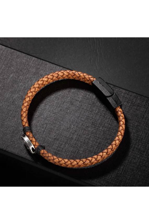 Erkek Kolyesi Dumortierit-hematit Doğal Taş Gümüş Tasarım Kolye - 1