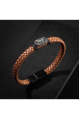 Erkek Kolyesi Fosil Mercan-Hint Akik-hematit Doğal Taş Gümüş Tasarım Kolye - Osmanlı Doğaltaş