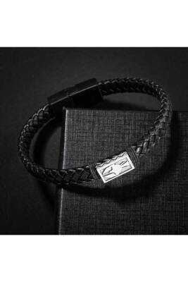 Erkek Kolyesi Hindistan Cevizi Kabuğu-turkuaz-kaplan Gözü-hint Akik-hematit Doğal Taş Gümüş Tasarım Kolye - Osmanlı Doğaltaş