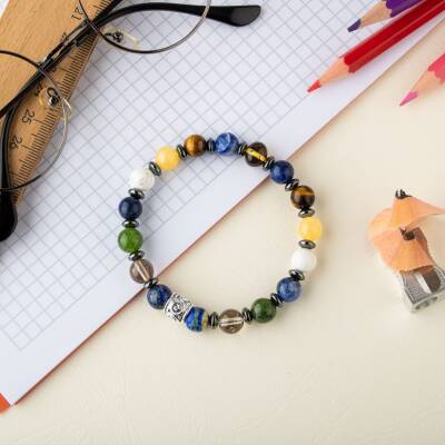 Erkek Öğrenci Doğal Taş Bileklik - 3