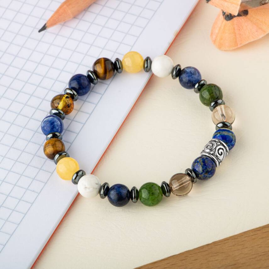 Erkek Öğrenci Doğal Taş Bileklik - 4