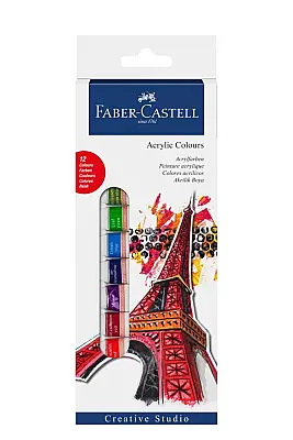 Faber Akrilik Boya 12 Renk 12 ml Tüp - Faber Castell (1)