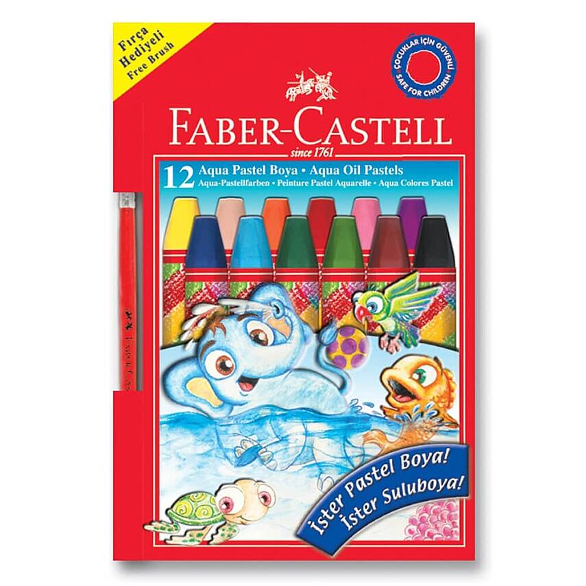 Faber Aqua Pastel Boya 12 Renk - 1