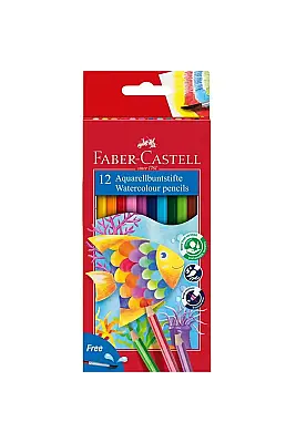 Faber Aquarell Boya Kalemi 12 Renk Karton Kutu - 1