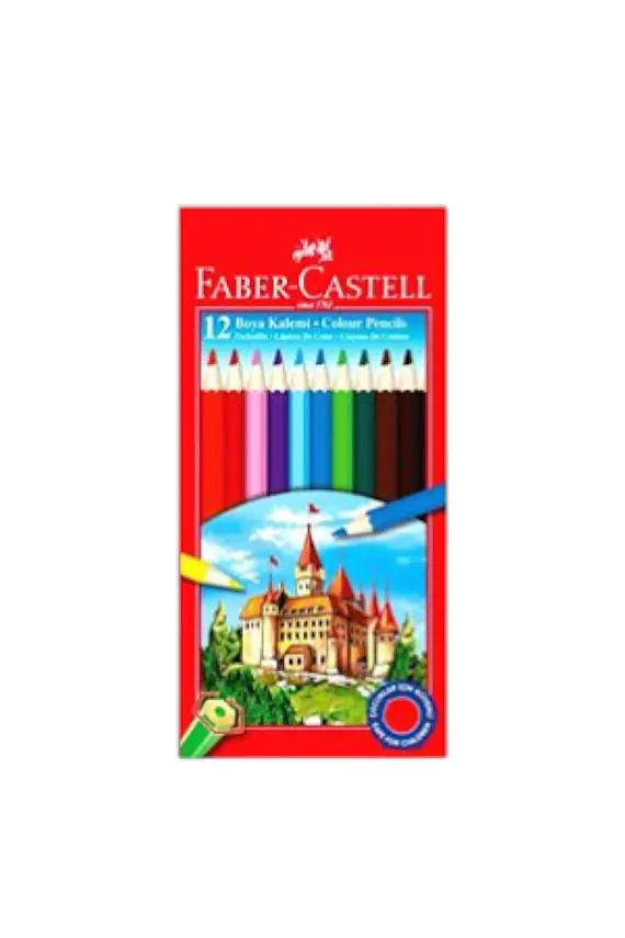 Faber Aquarell Boya Kalemi 12 Renk Karton Kutu - 3