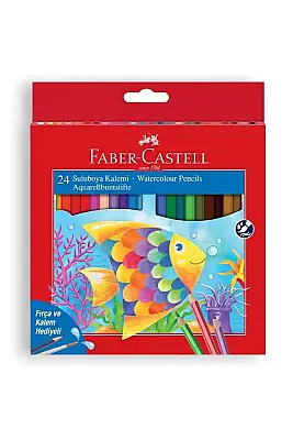 Faber Boya Kalemi Aquarell 24 Renk Karton Kutu - 1