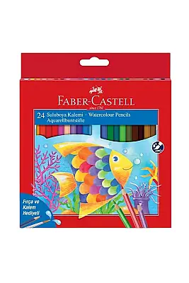 Faber Boya Kalemi Aquarell 24 Renk Karton Kutu - 3