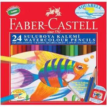 Faber Boya Kalemi Aquarell 24 Renk Karton Kutu - 1