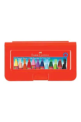 Faber Castell Altıgen Pastel Boya 12 Renk Plastik Kutu - 1