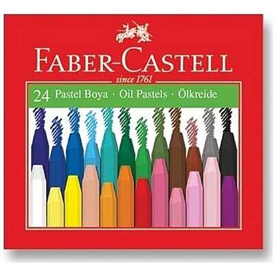 Faber Castell Altıgen Pastel Boya 24 Renk Karton Kutu - Faber Castell (1)