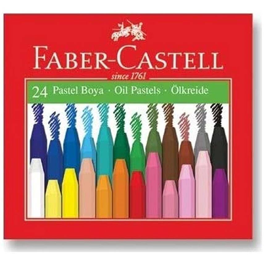 Faber Castell Altıgen Pastel Boya 24 Renk Karton Kutu - 2