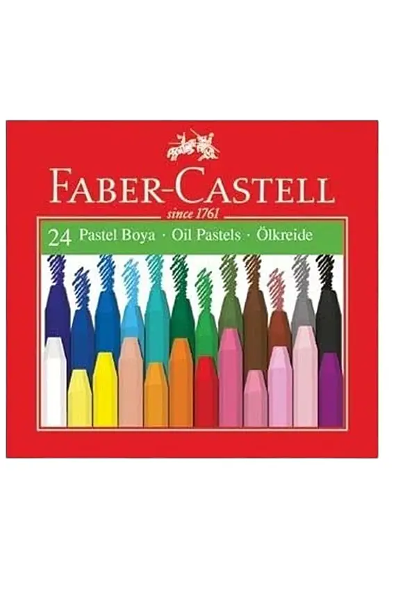Faber Castell Altıgen Pastel Boya 24 Renk Karton Kutu - 3