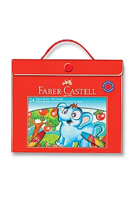 Faber Castell Altıgen Pastel Boya 24 Renk Plastik Çantalı - 1