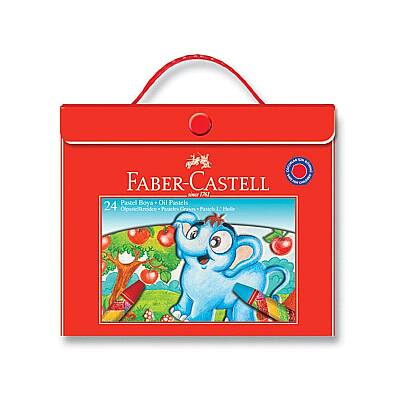 Faber Castell Altıgen Pastel Boya 24 Renk Plastik Çantalı - Faber Castell (1)
