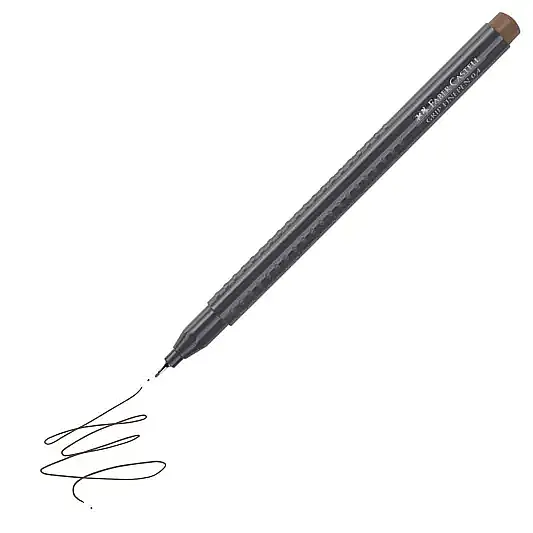 Faber Castell Grip Finepen 0.4 Açık Kahverengi - 2