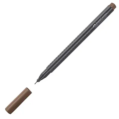 Faber Castell Grip Finepen 0.4 Açık Kahverengi - 3
